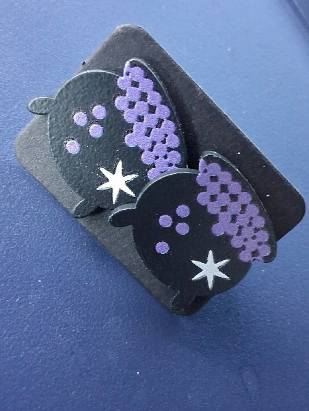 $8 Each Or Bundle 5/$20 Black and Purple Cauldron Stud Earrings
